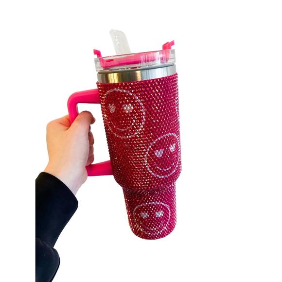 NEW FOREVER3A.M valentine tumbler in hot pink - Picture 1 of 1
